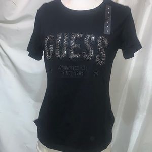 Black guess beaded  shirt